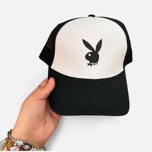 PLAYBOY Kids Black and White Hat